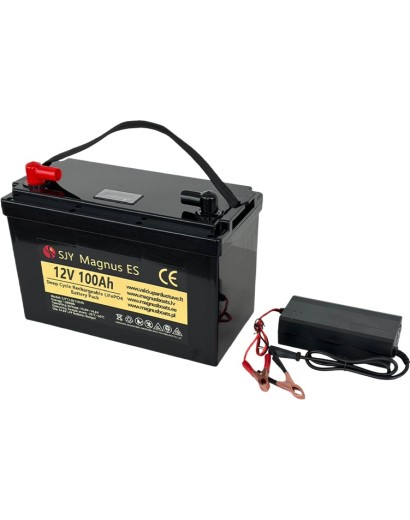 LiFePO4 SJY (12.8V, 100Ah) + Ładowarka 10A