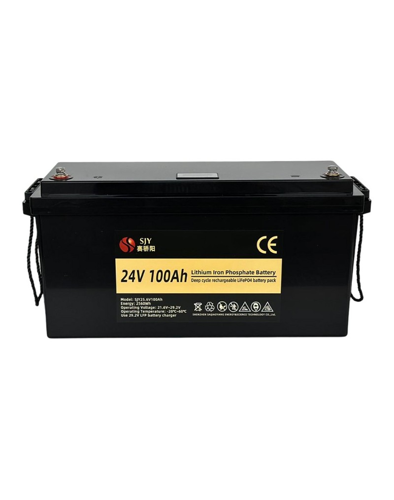 LiFePO4 SJY (25.6V, 100Ah) + charger 10A