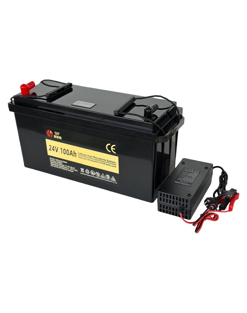 LiFePO4 SJY (25.6V, 100Ah) + Ładowarka 10A