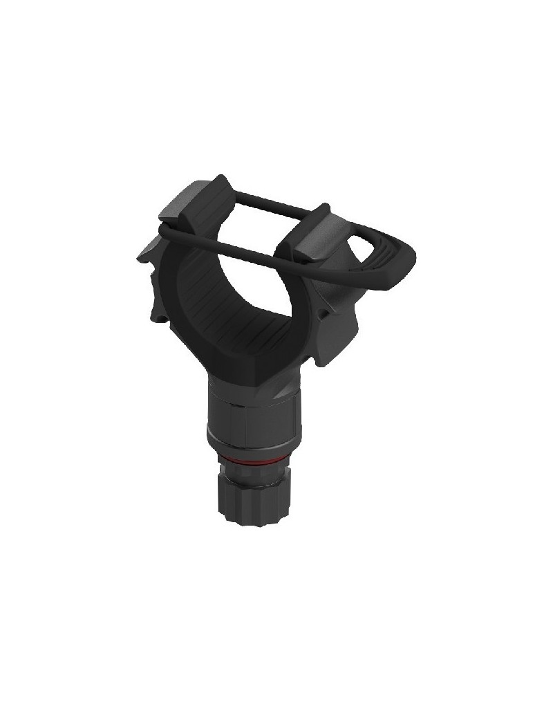 Clip with elastic latch